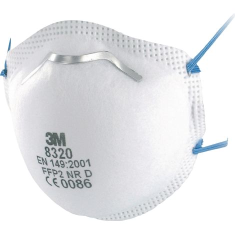 Masque de protection respiratoire 8320 EN 149:2001 + A1:2009 FFP2 NRD FFP2NRD 10St./KT (1/3)