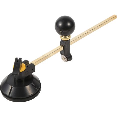 Cutter en Verre Circulaire Réglable 40 Cm Cutter de Boussole Polyvalent avec Aspiration pour Bricolage et de Verre Professionnel (1/5)