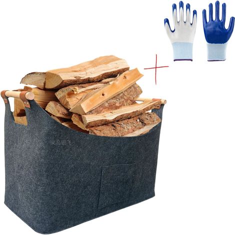 Grand sac en feutre sac de rangement multifonctionnel en feutre - robuste et durable, avec poignées allongées. (1/5)