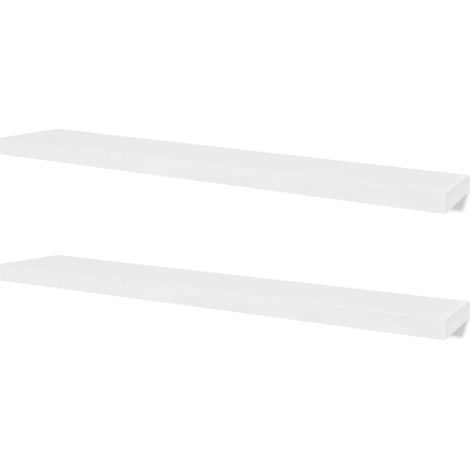Estantería/mueble de diseño de pared de 4 piezas blanco 120 cm 2702265 (1/3)