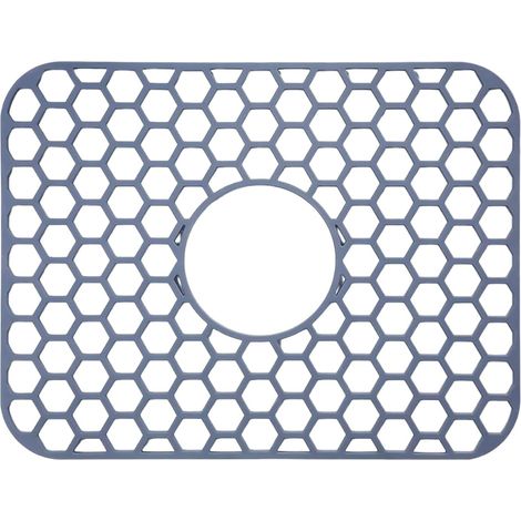 Tapis D'évier en Silicone,Tapis de Protection Résistant à la Chaleur pour Fond d'Évier Protection Drainage Rapide pour Ustensiles Casseroles Poêles Cuisine Acier Inoxydable (1/5)