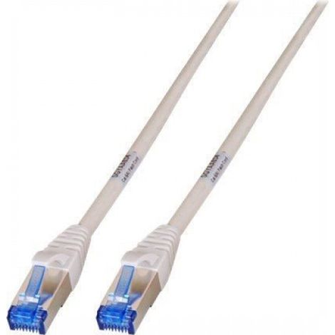 Cordon Rj45 Mâle-Mâle - Cat6a - Sftp - 0 5 M - Gris