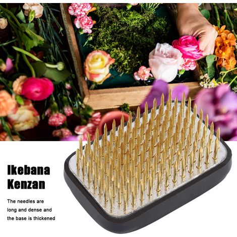 outil de composition florale kenzan à aiguilles carrées en cuivre (1/5)