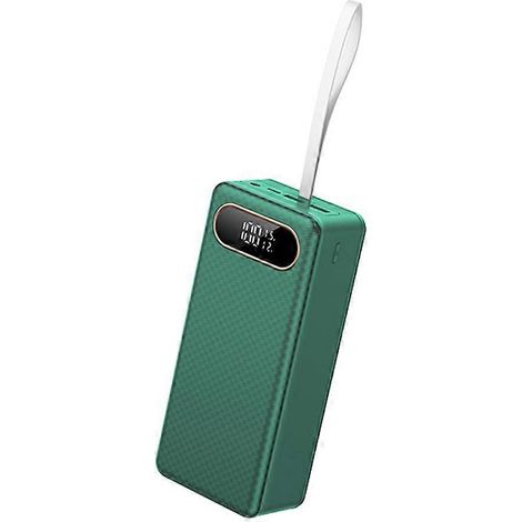 Externes Akkufach für 21 18650-Akkus, kompatibel mit QC3.0 15W PD Schnellladung und 15W kabelloser Ladung (grüne Farbe). (1/5)