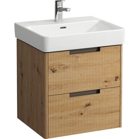 LAUFEN Juna Meuble sous-lavabo, 2 tiroirs, système de rangement