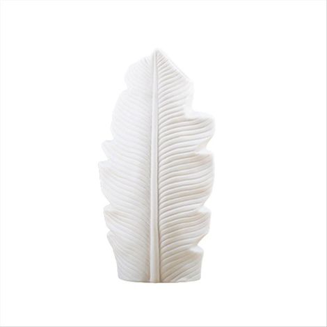 Vase en céramique en forme de feuille, pot de fleurs, ornement pour balcon ou bureau (1/5)