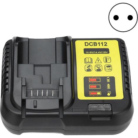 Chargeur pour batteries lithium-ion (10,8 V, 14,4 V, 18 V) avec mainteneur de batterie intelligent (100–240 V, prise UE)