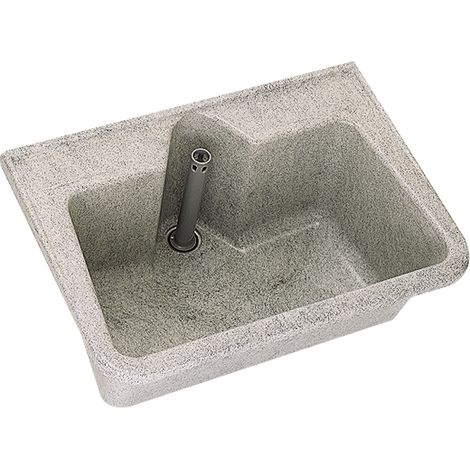 KWC AR Lavabo multifonction, SIRIUS, GFK, 700x320x495 mm, gris décor (1/2)