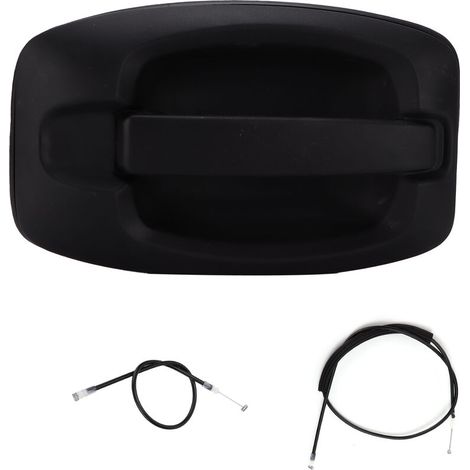Poignée de porte coulissante, Câbles, Poignée de Porte Coulissante avec Câble et Faisceau de Câbles de Poignée de Porte Coulissante Noir ABS735426421 Compatible Jumper III 2006-2014