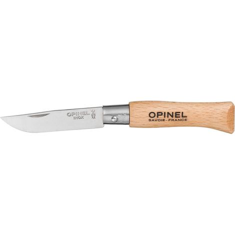 Coltello pieghevole Opinel n°04 acciaio inox lama 5 cm