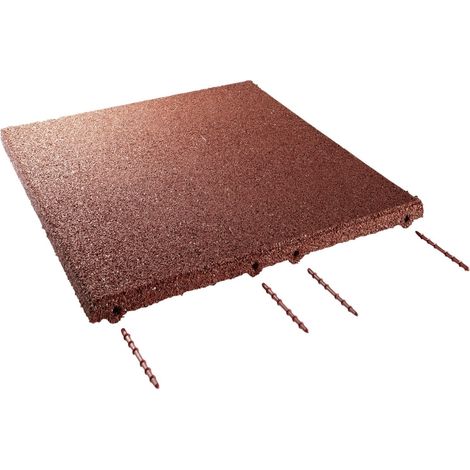 Profimat Fallschutzplatten 50 x 50 x 3 cm oxydrot Matten Fallschutzmatten (1/3)
