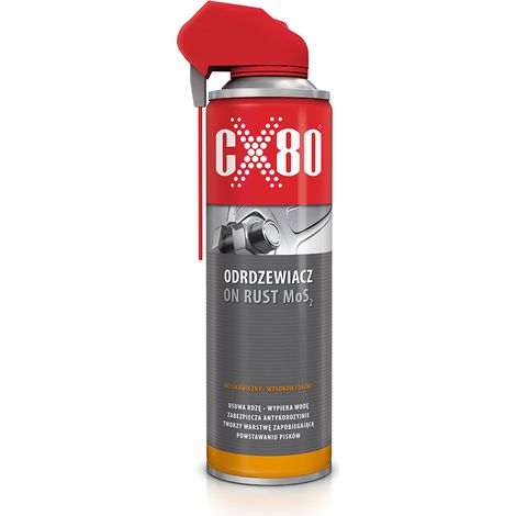 Spray antiruggine CX80 ON MOS2 500ML DUO - efficace rimuovi ruggine