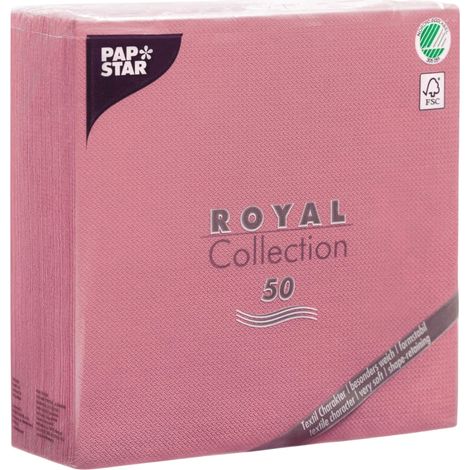 PAPSTAR Tovaglioli, Fazzoletto, Colore: Rosa., 7.8 x 20 x 20 cm (1/2)