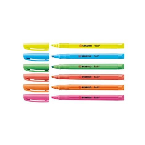 MARCADOR FLUORESCENTE FLASH TRAZO 2/5MM. AMARILLO STABILO 555/24