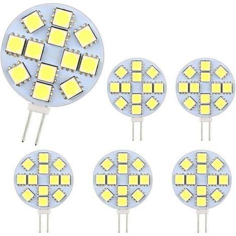 10 ampoules LED G4 DC 12V 6000K - Nosheir - Non dimmables, remplace halogènes 20W, pour camping-car/bateau (1/4)