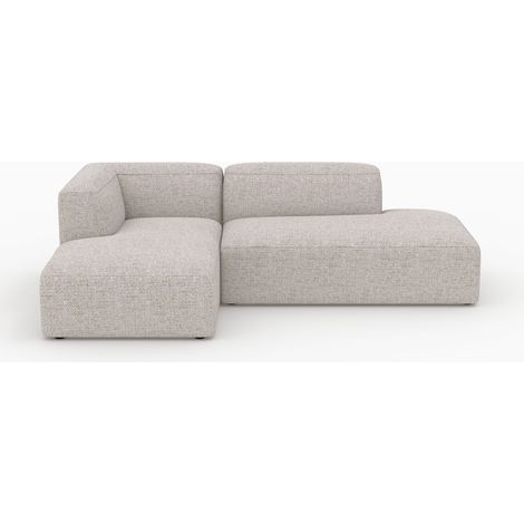 Sofá modular de esquina izquierda Hestia en tela beige de 4 plazas