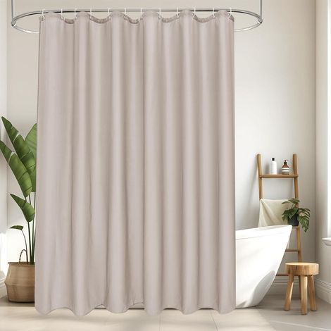 Duschvorhang 180x200cm Sandfarben H200 x B180 cm (1er Pack) (1/5)