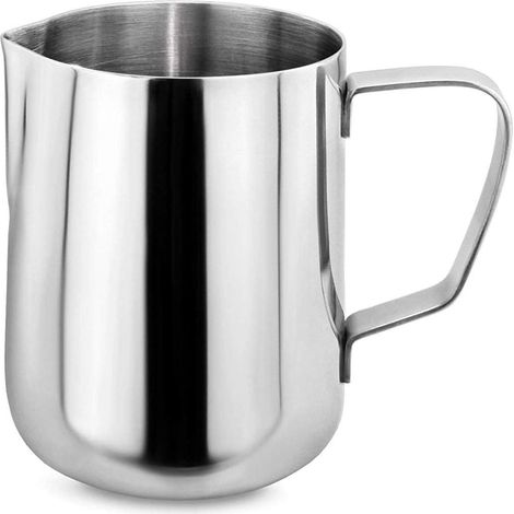 1 Pichet Lait, Acier Inoxydable, Bec Anti-Goutte, Poignée Ergonomique, Pour Latte Art, Cappuccino, Maison (1/5)