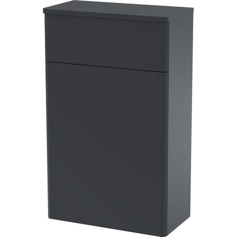 Balterley Swynnerton Traditional Bathroom Floor Standing Concealed Cistern WC Toilet Unit, Dark Grey, 500mm