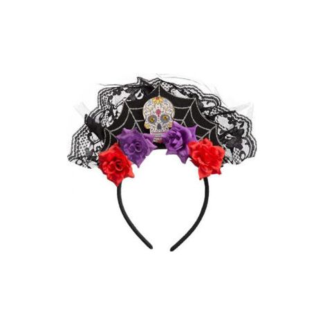 DIADEMA C/TELERAÑA/ENCAJE/CALAVERAS/ROSAS HALLOWEEN
