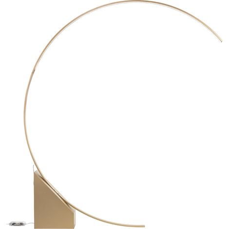 Lampe sur pied arc LED H204cm en métal Rune - Or (1/3)