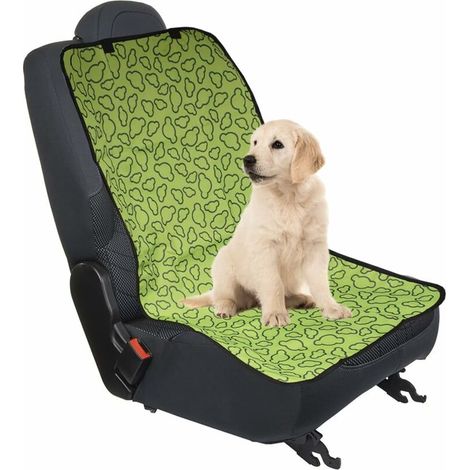 Imperméable Housse Siège Chien, Housse Siège D'auto Avant de Chien, Housse de Siège pour Chien, Applicable Toute L'année, pour Tous Les Types de Véhicules (1/5)