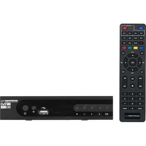 Sintonizzatore digitale Esperanza EV106P DVB-T/T2 H.265/HEVC (1/5)