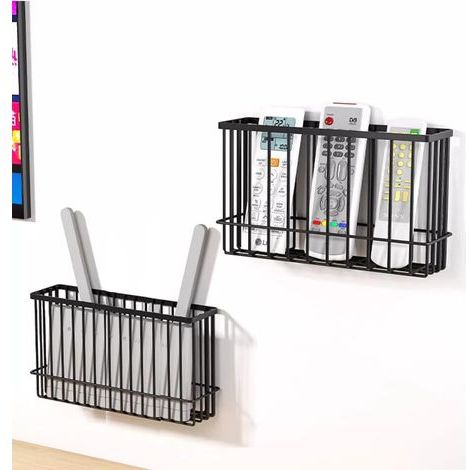 2 pièces Armoires de Cuisine Porte Boîte de Rangement,Adhésive Boîte de Rangement Murale,Armoire/Salle de Bains/Réfrigérateur Boîte D'organisation pour Articles Divers(Noir) (1/5)