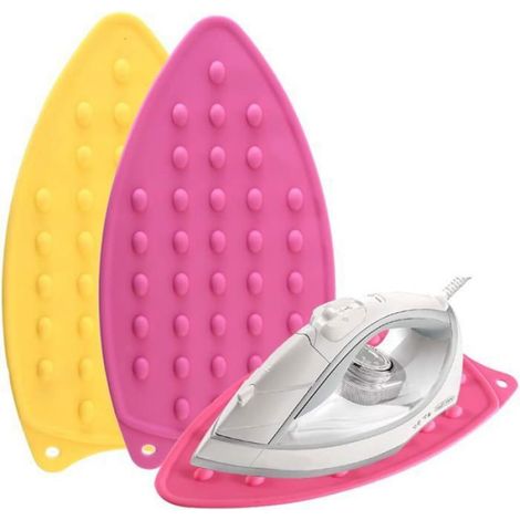Repose-Fer En Silicone - Épaisseur Renforcée - Résistant Jusqu'à 220 °C - Pour Planche À Repasser - Lot De 2