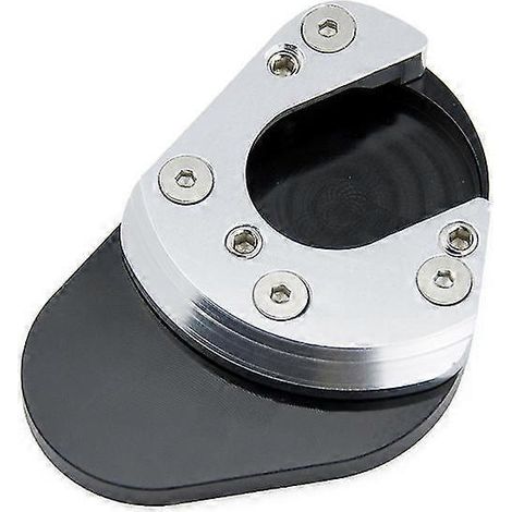 Motorrad-Fußständerplatte für KTM RC125, RC390, 125, 200, 390 Duke, 690 Duke IV, 990 SMT Adventure, 1190 Adventure – Silber/Schwarz (1/5)