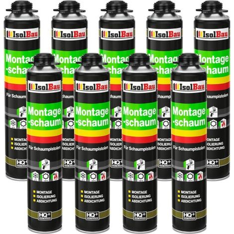 IsolBau Pistol Mounting Foam B2 Montageschaum 9 x 750 ml (1/5)