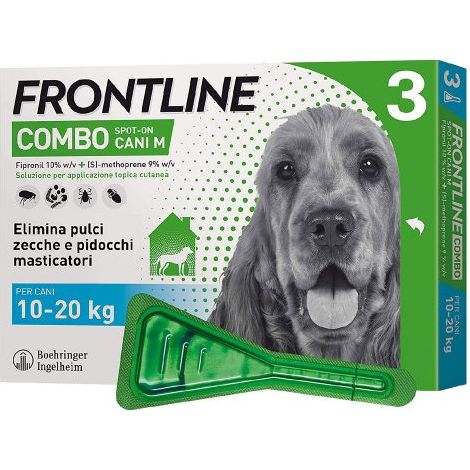 ANTIPARASSITARIO 'FRONTLINE COMBO' cani 10/20 kg - 3 pipette ml 1,34