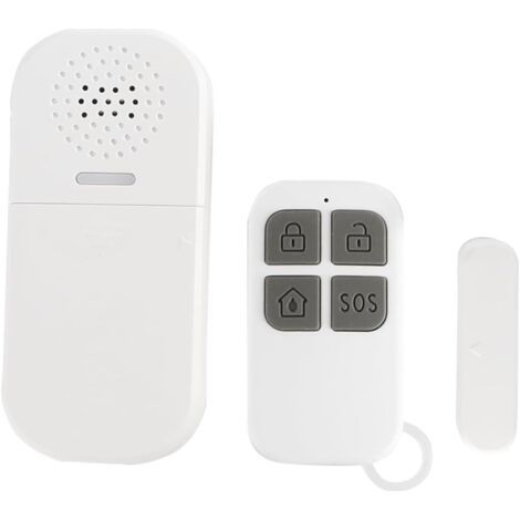 Door Alarm with Remote Controls, 130 DB Window Alarm Sensors, Magnetic Door Alarm Bell, Safe, Burglar Alarm, Home Security, Adjustable Volume (1/5)