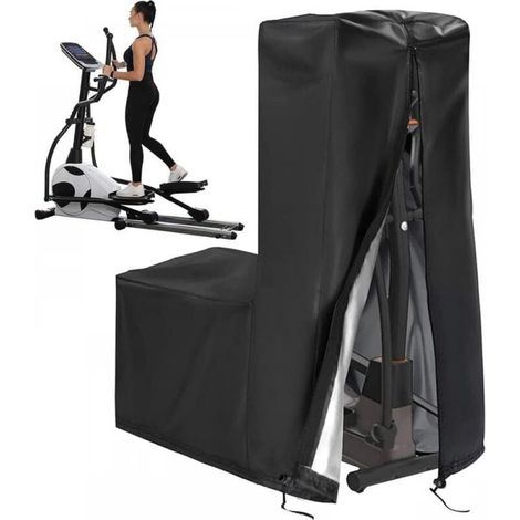 Waterproof cover for elliptical trainer – UV-resistant 420D Oxford fabric – Secure fit with drawstring – Windproof protection (1/5)