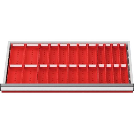Muldenplatten Set 32-teilig, R 24-12, Schubladennutzmaß 600 x 300 mm, Blendenhöhe 50 mm, Maße in mm (BxTxH): 600 x 300 x 30 (1/3)