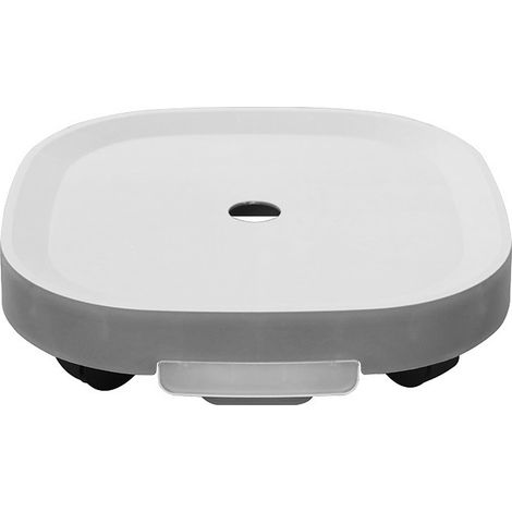 Soucoupe ronde à roulettes pour pot de fleurs, bac à eau mobile, noire, facile à installer