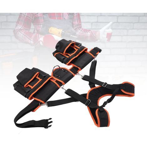 ZC-YB-004-3 Elektriker-Werkzeugtasche mit Schultergurt und Hüftgurt - Tragbare Multifunktionstasche (1/5)