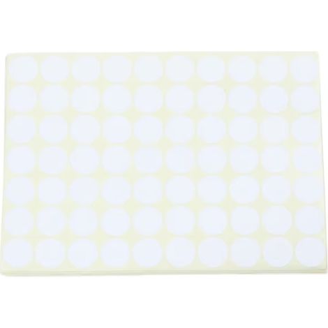 Étiquettes autocollantes rondes blanches de 19 mm, à code-barres (1/5)