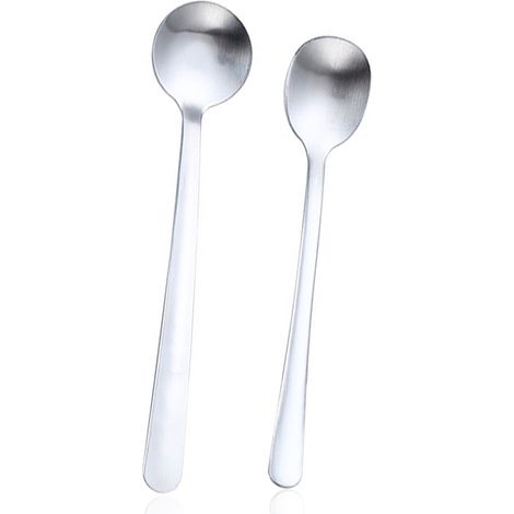 Cuillère À Espresso - Acier Inoxydable - Finition Satinée - 13 cm - Pour Café, Thé, Sucre, Dessert - Lot De 10 (1/5)