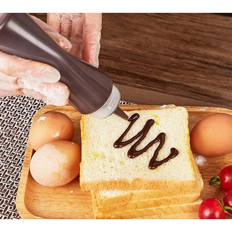 Flacone dosatore (2 pezzi) Flacone a pressione Flaconi a pressione ricaricabili in plastica Flaconi a pressione Flaconi a pressione per salse Flacone per salse Garnier (1/5)