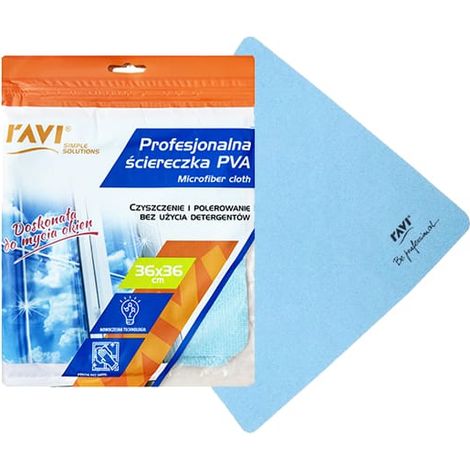 Paño para ventanas profesional de microfibra PVA sin detergente (1/2)