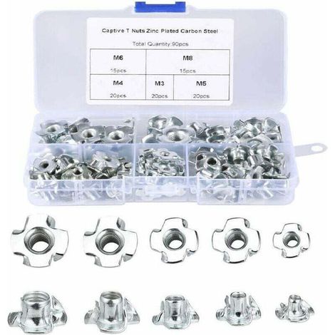 Set of 90 T-shaped frames, M3/M4/M5/M6/M8 carpentry frames, carpentry frames, furniture, etc. (1/4)