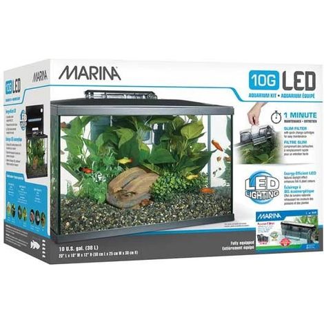 Kit aquarium Marina avec éclairage LED