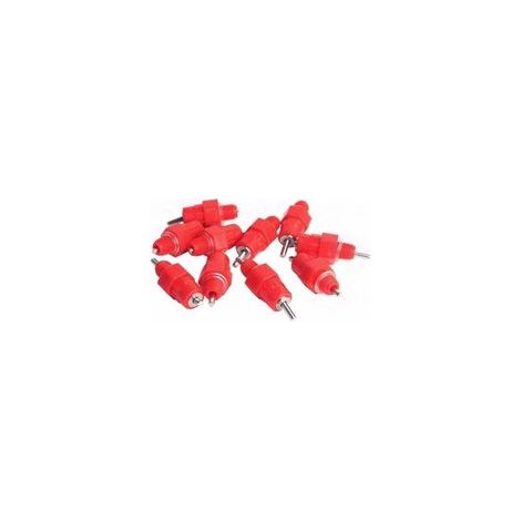 20 Pcs Eau Tetine Poulet Alimentateur Fournitures de Volaille Poule Vis dans le style (1/5)