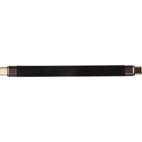 Câble court flexible double tête 40GB USB-C mâle vers USB-C mâle FPC charge rapide données (1/5)