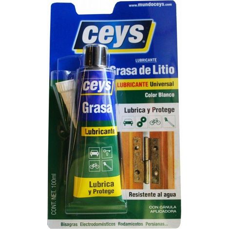 FPLUS ceys grasa litica antid.blanca 100 ml. , Es una grasa universal apto para todo tipo de aplicaciones. Tiene un doble efecto lubrificador y protector y proporciona engrases de