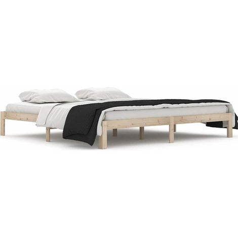 Maison Exclusive - Massivholzbett Kiefer 200x200 cm (1/5)