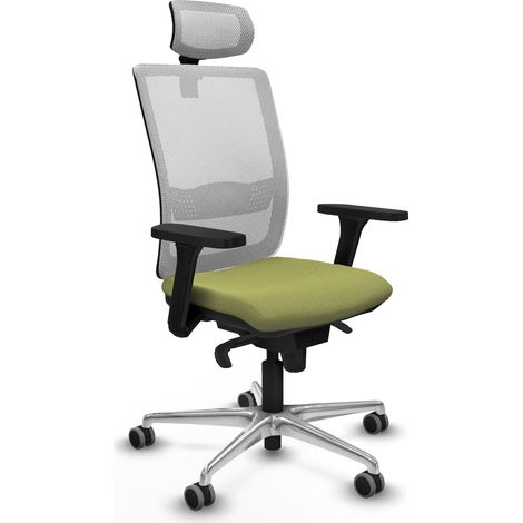 Chaise de bureau piqueras y crespo Haches vert olive maille (1/2)