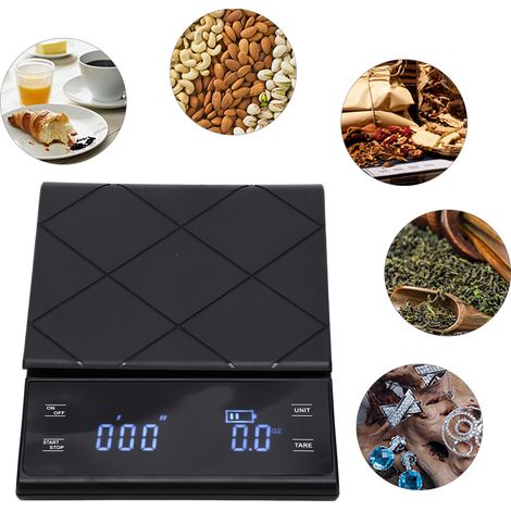 Balance électronique EK6012 avec indicateur de batterie rechargeable et affichage LED  balance électronique professionnelle pour cuisines et bars (1/5)
