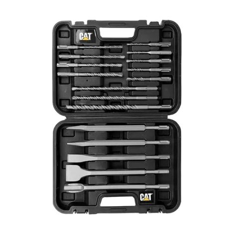 Set punte e scalpelli sds plus 17 pezzi in pratica valigetta Caterpillar da03902 (1/3)